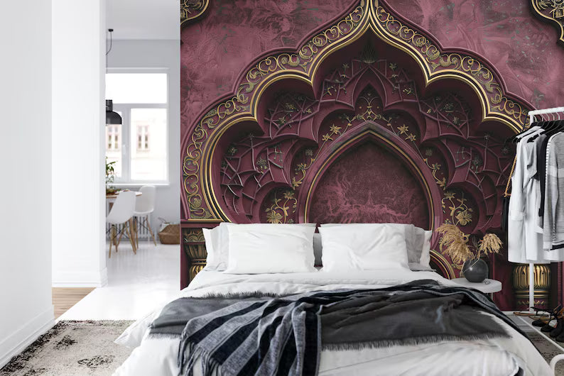 Wallpaper, Islamic Arches Wall Decal, Arabian Nights Decor