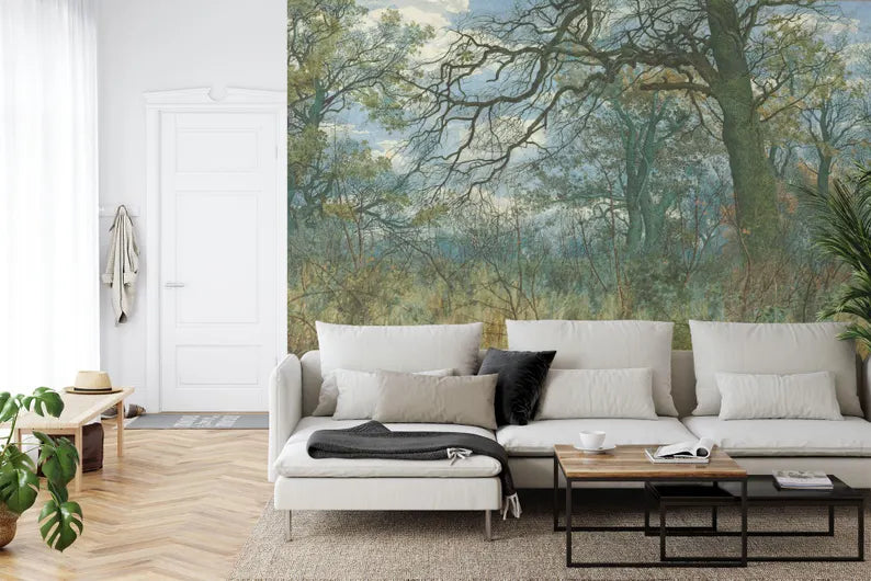 William Fraser Forest Wallpaper Mural, Trees, Undergrowth