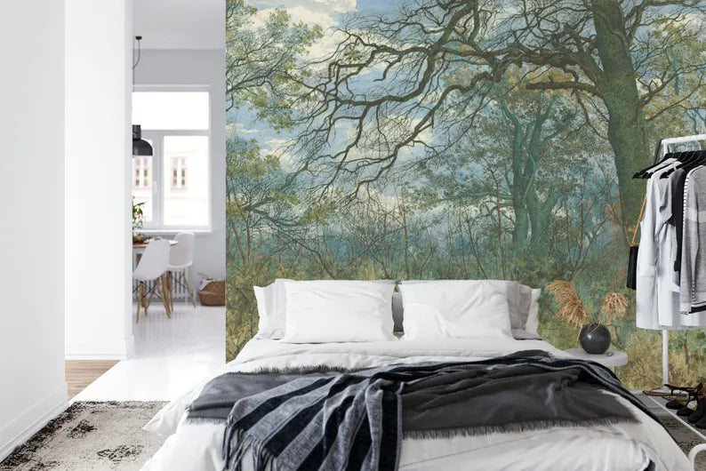 William Fraser Forest Wallpaper Mural, Trees, Undergrowth