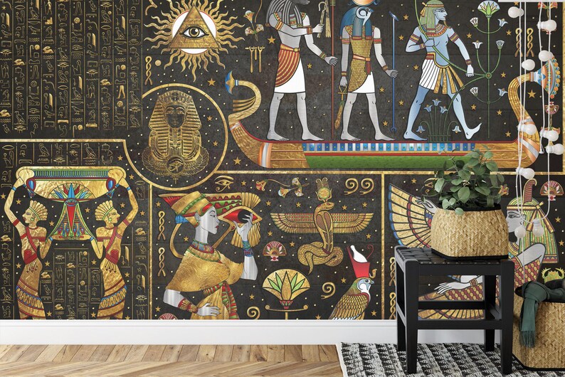 Ancient Egypt Mural | Wallpaper Museum Art Print