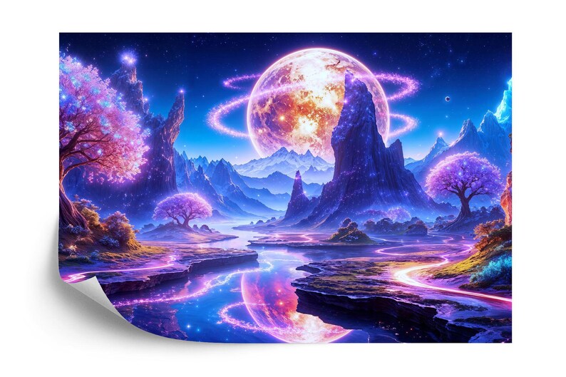 Fantasy World Wallpaper Mural Photomural Art Print