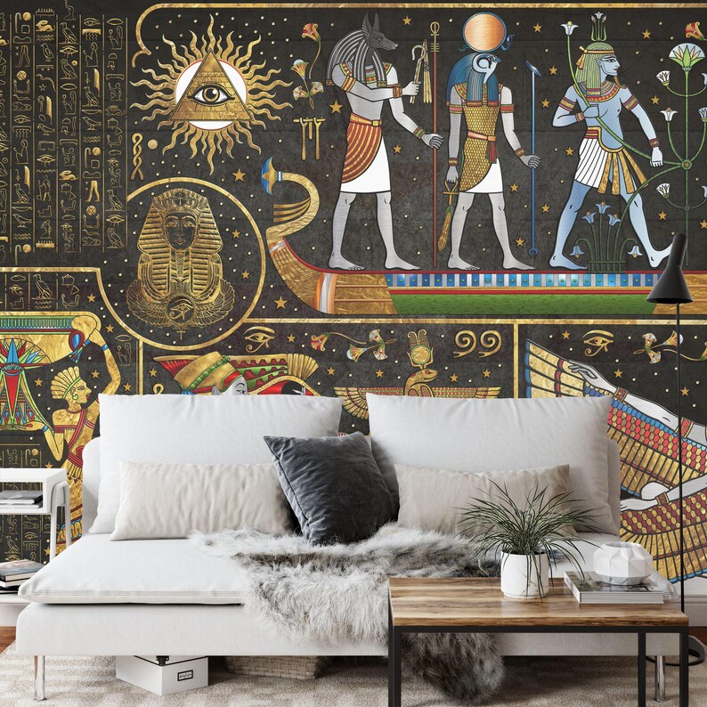 Ancient Egypt Mural | Wallpaper Museum Art Print