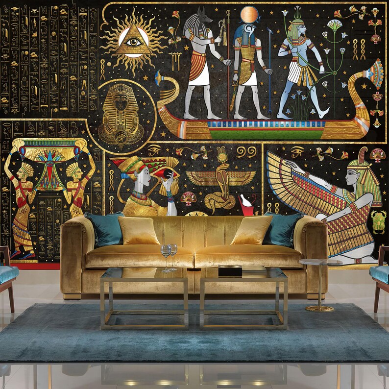 Ancient Egypt Mural | Wallpaper Museum Art Print