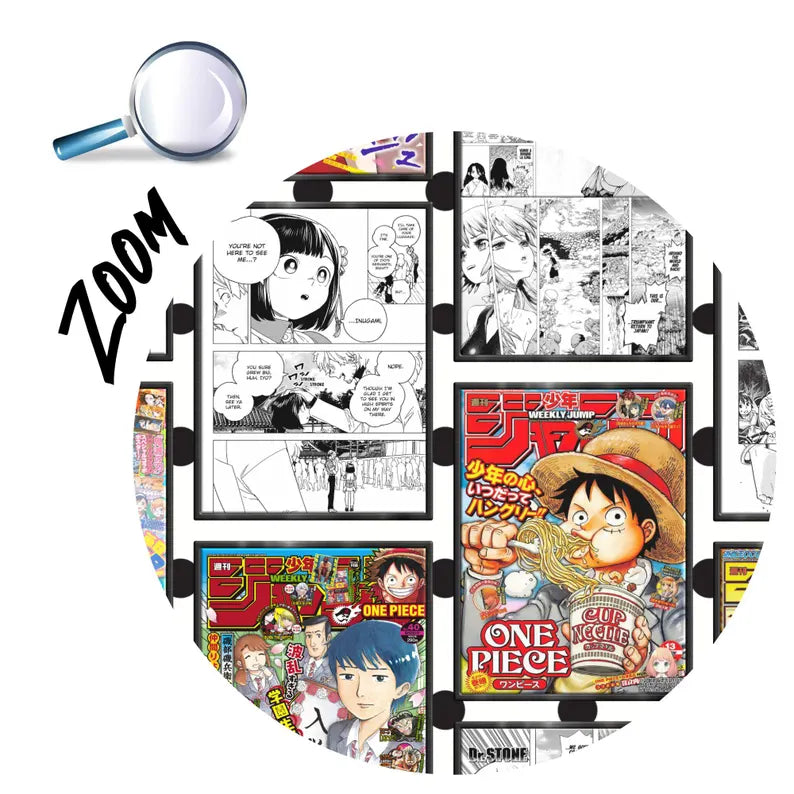 Anime Manga Collage Wallpaper, Black White Comics