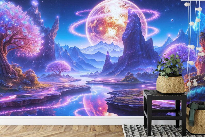 Fantasy World Wallpaper Mural Photomural Art Print