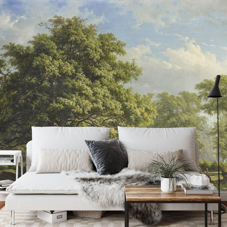 Vintage Countryside Landscape Wallpaper Mural
