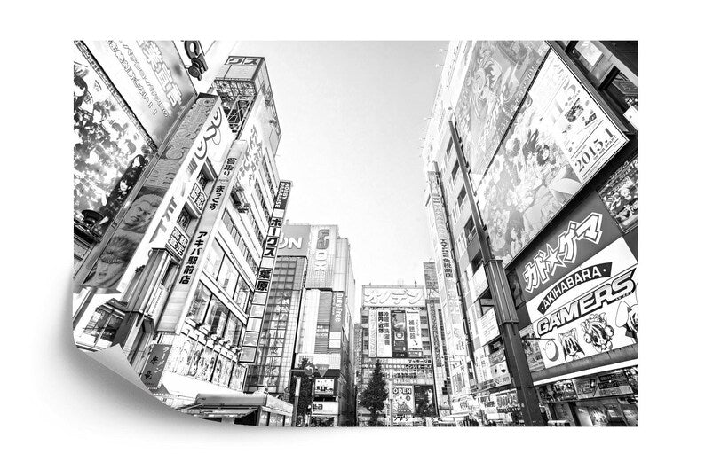 Tokyo City Street Wallpaper Mural, Anime Room