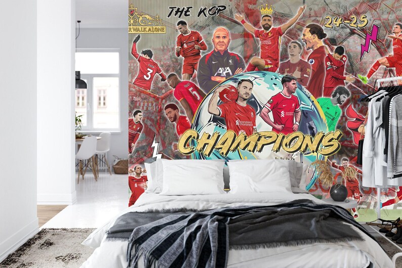 Liverpool Stars Champions Mural Art Print