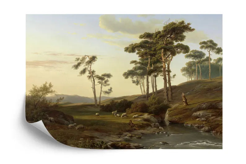 Classic Landscape Painting Mural