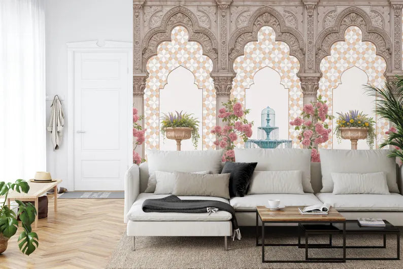 Islamic Arches Wallpaper Mural Art Print
