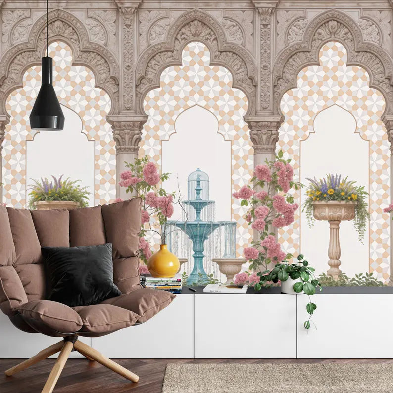 Islamic Arches Wallpaper Mural Art Print