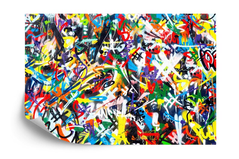 Colorful Graffiti Wallpaper Mural Art Print