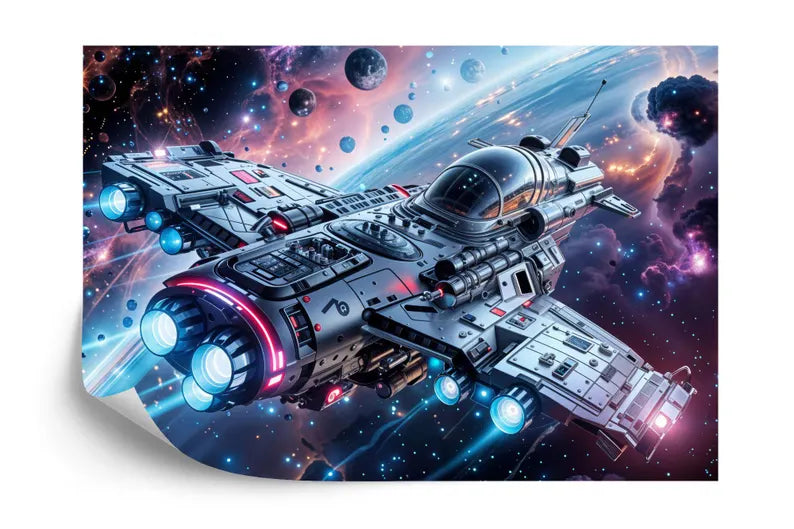 Spaceship Earth View Wallpaper Mural, 3D Art Print