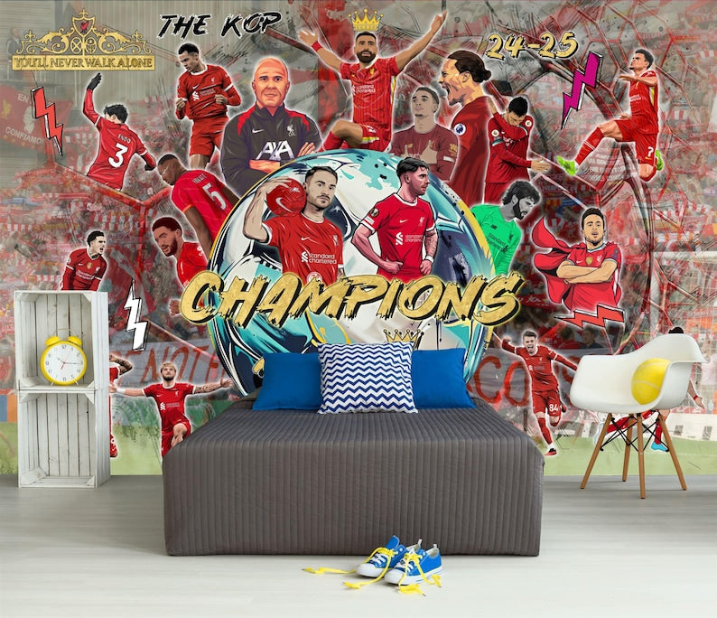 Liverpool Stars Champions Mural Art Print