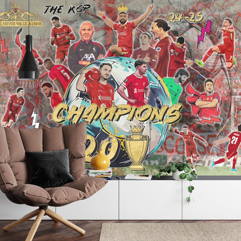 Liverpool Stars Champions Mural Art Print
