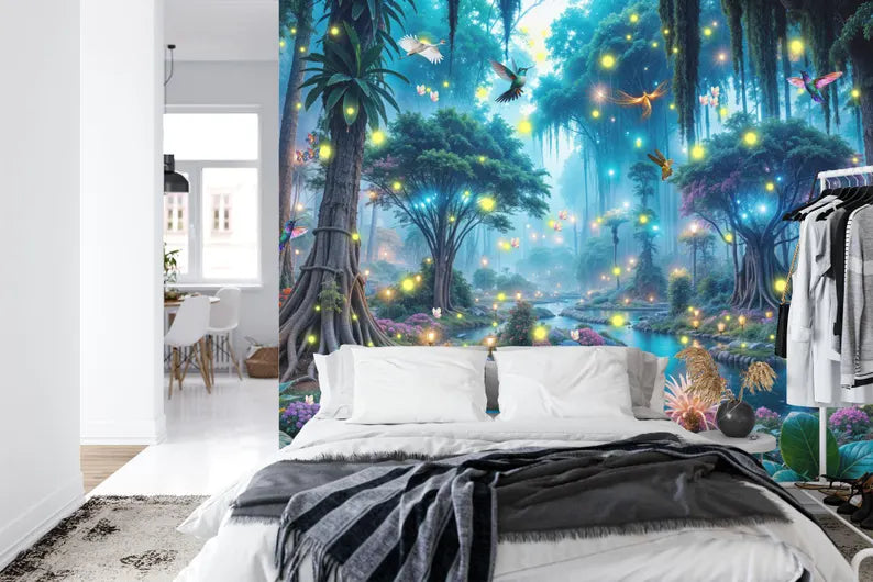 Enchanted Magical Forest Wallpaper Mural