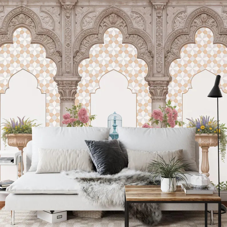 Islamic Arches Wallpaper Mural Art Print