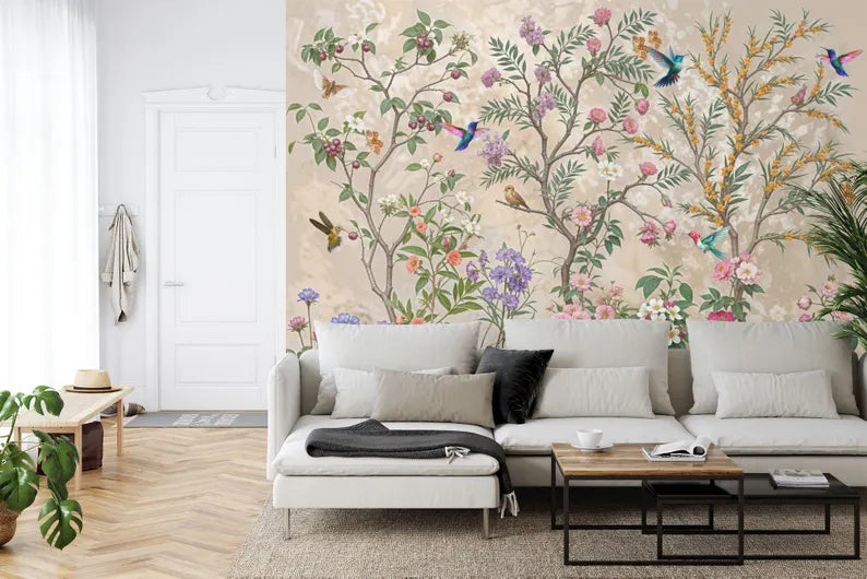 decorative wallpaper mural highlighting artwork details and balanced colors suitable for creative interior wall design wall