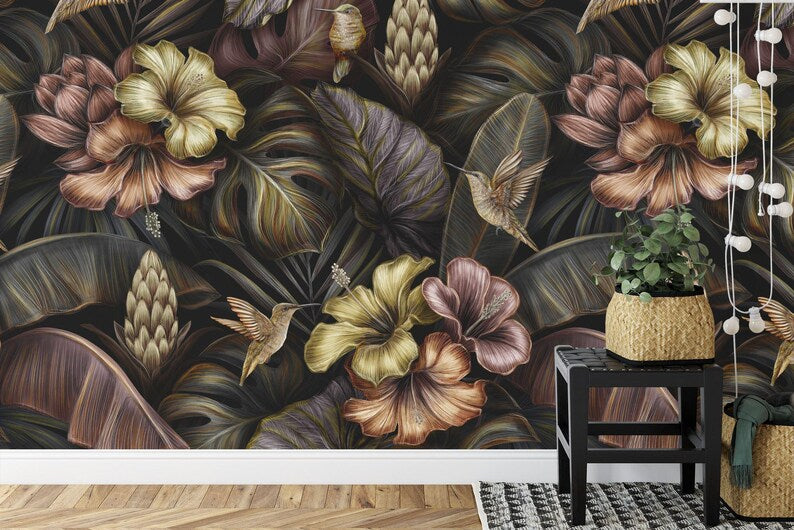 decorative wallpaper mural highlighting artwork details and balanced colors suitable for creative interior wall design wall