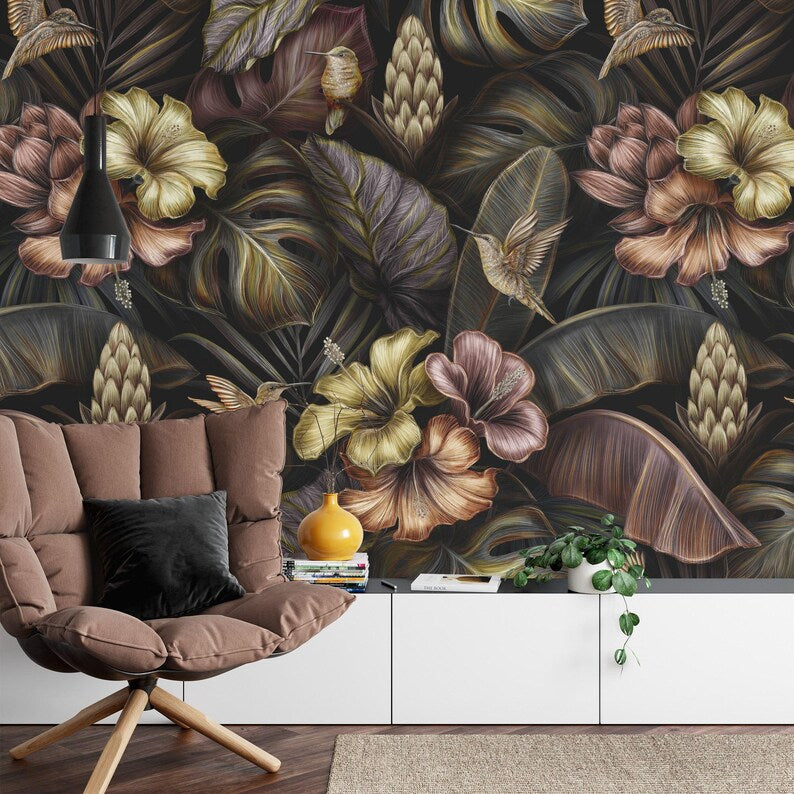 panoramic wall mural wallpaper presenting the complete artwork layout designed for large interior wall spaces wall decor wa