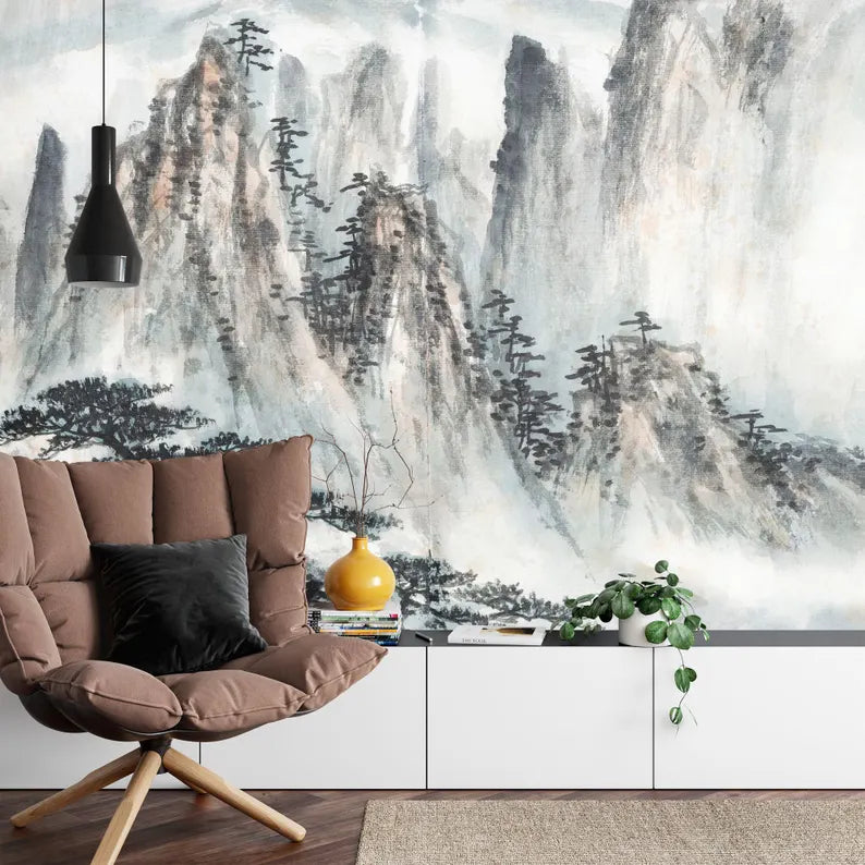 Chinese Landscape Painting Wallpaper Mural Art Print