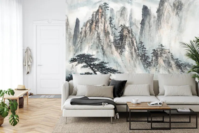 Chinese Landscape Painting Wallpaper Mural Art Print