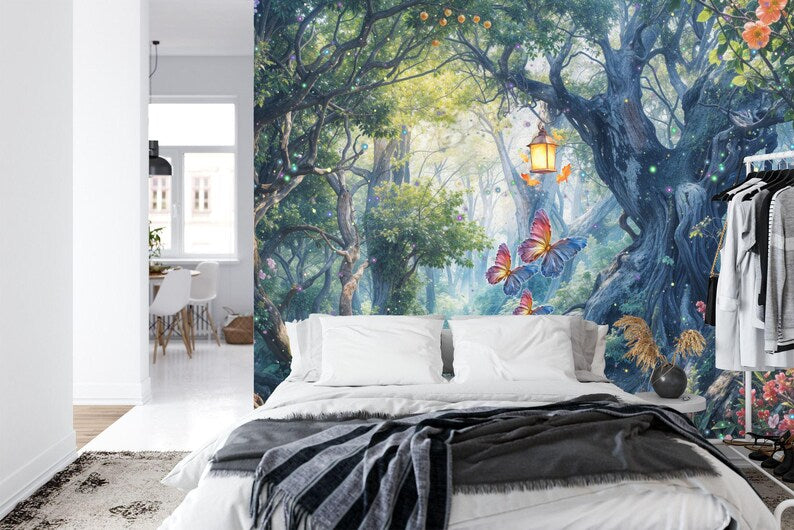 Enchanted Forest Wallpaper Mural Art Print