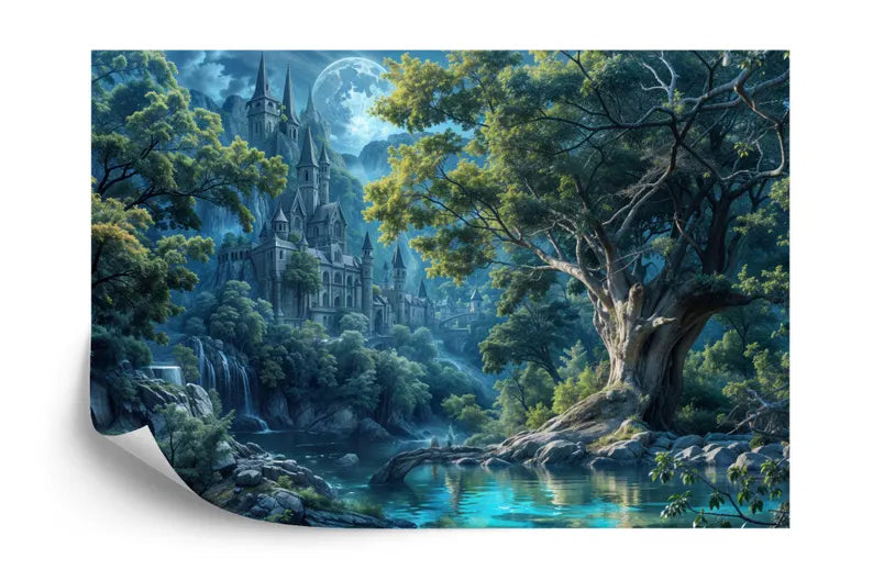 Enchanted Forest Castle Wall Decal Art Print