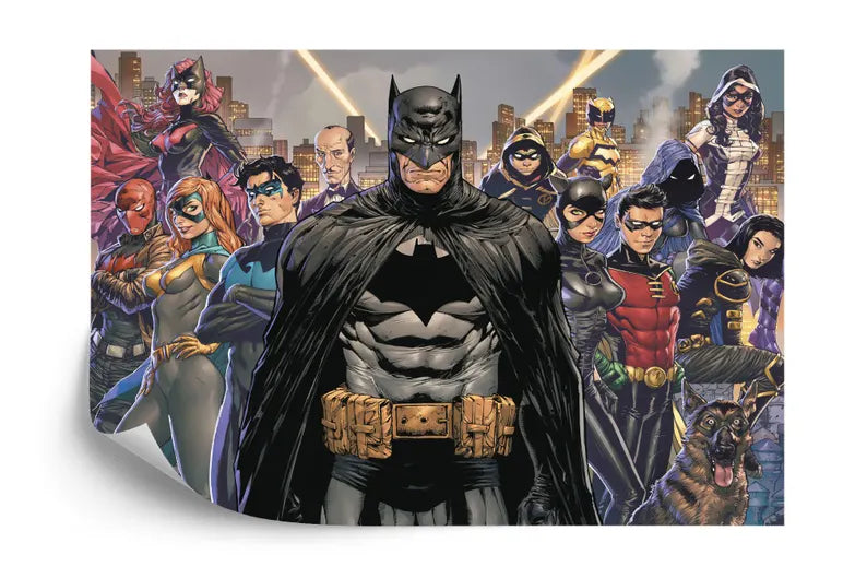 Superhero Wallpaper Mural, Kids Room Decor Gift