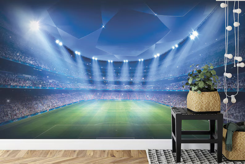 Football Stadium Wallpaper Mural Photo Wall Decal