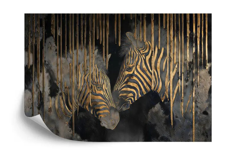 Abstract Zebra Wallpaper Mural, Modern Home Decor