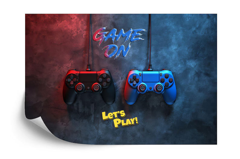 Gaming Room Wallpaper Mural, Art Print