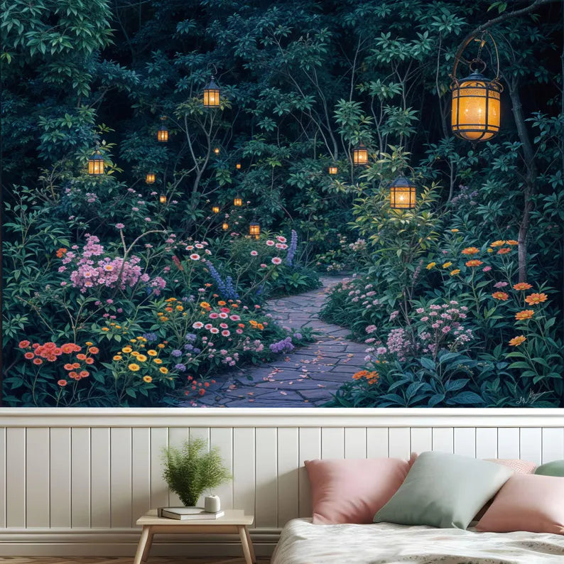 Enchanted Forest Wallpaper Mural, Girls Room Decor