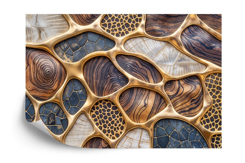 Abstract Art Deco Wallpaper Mural - Easy Install