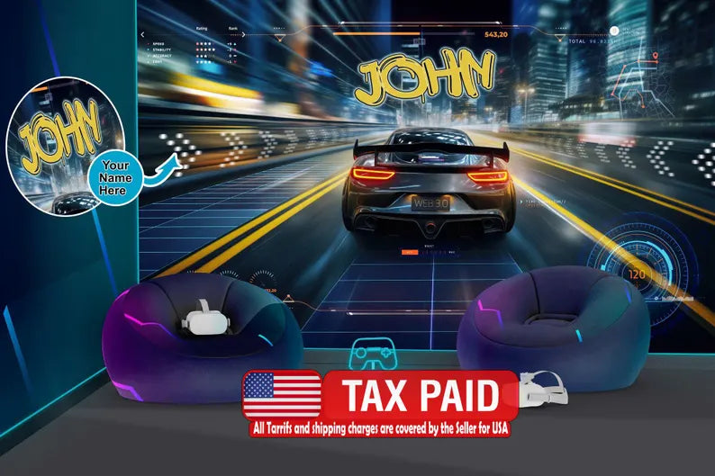 Wallpaper, Personalized Speed Car Kids Room Decor