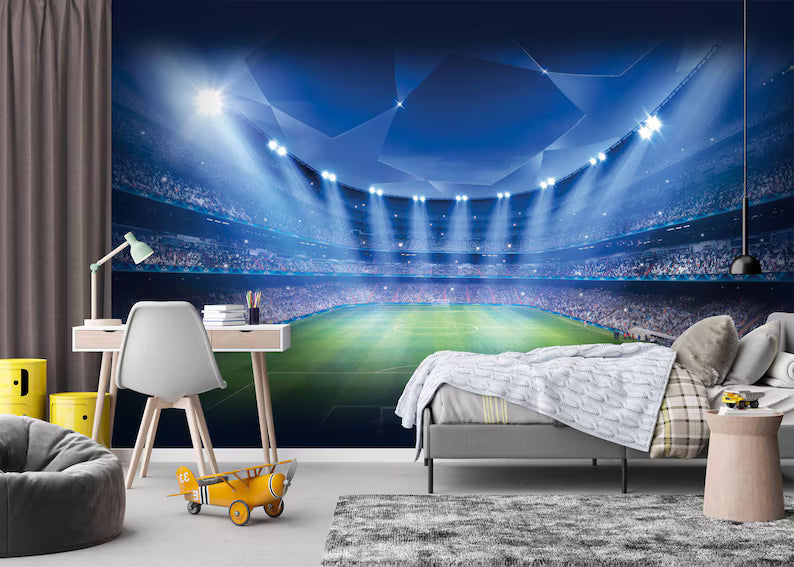 Football Stadium Wallpaper Mural Photo Wall Decal