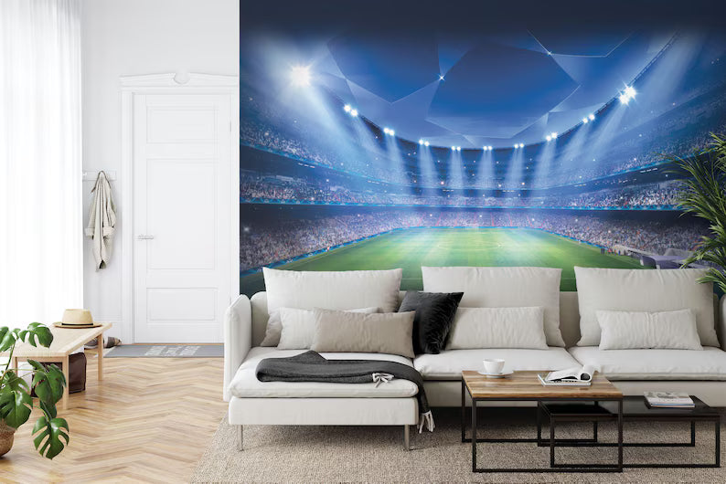 Football Stadium Wallpaper Mural Photo Wall Decal