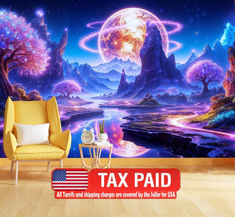 Fantasy World Wallpaper Mural Photomural Art Print