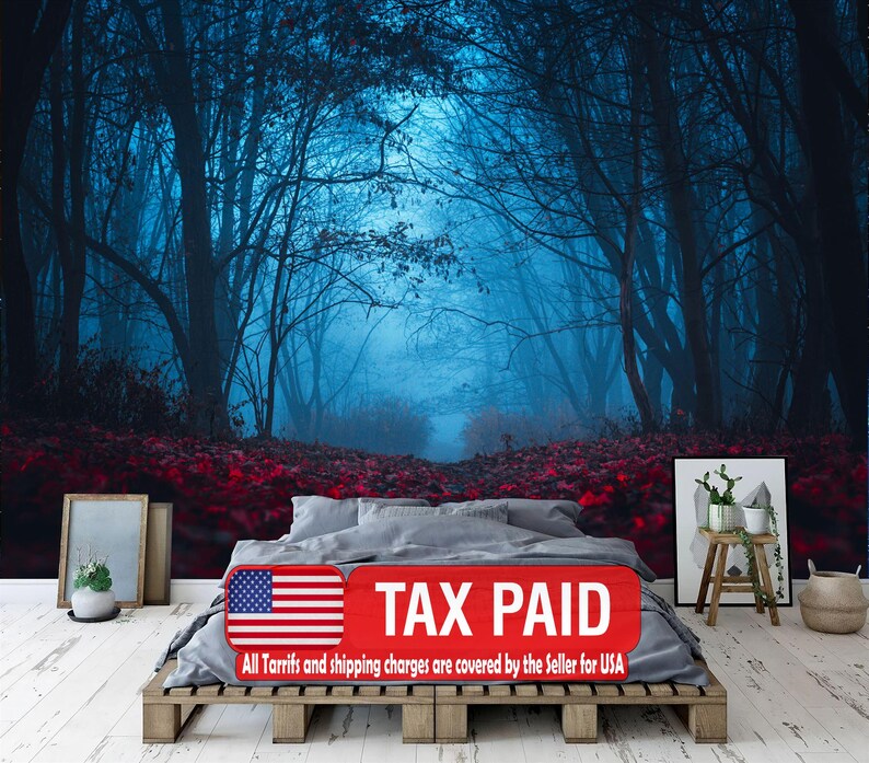 Mystical Forest Wallpaper Mural Nursery Decor