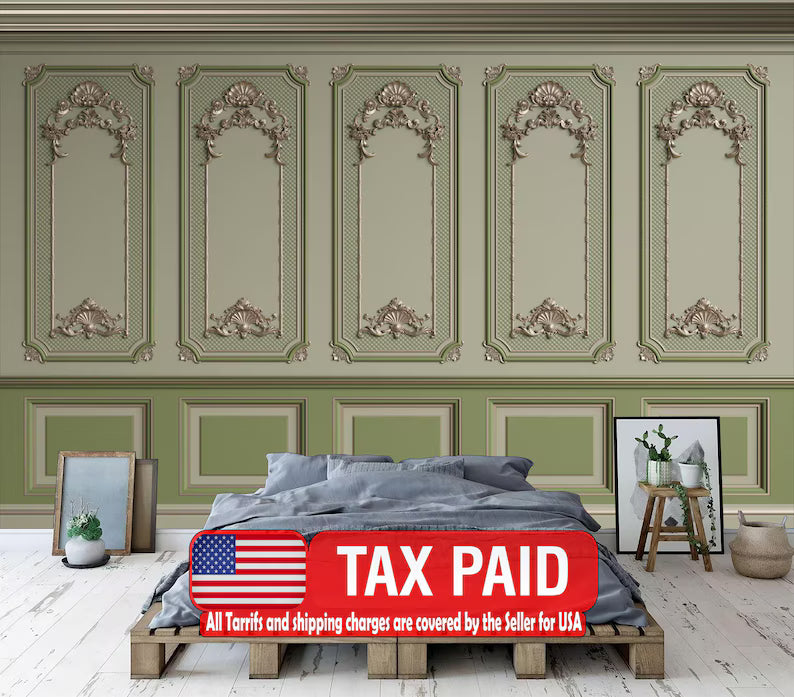 French Frame Ornament Retro Elegant Decor