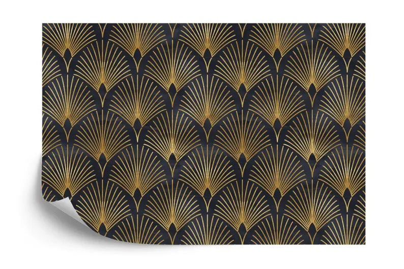 Geometric Art Deco Wallpaper Mural - Peel and Stick Wall Decal