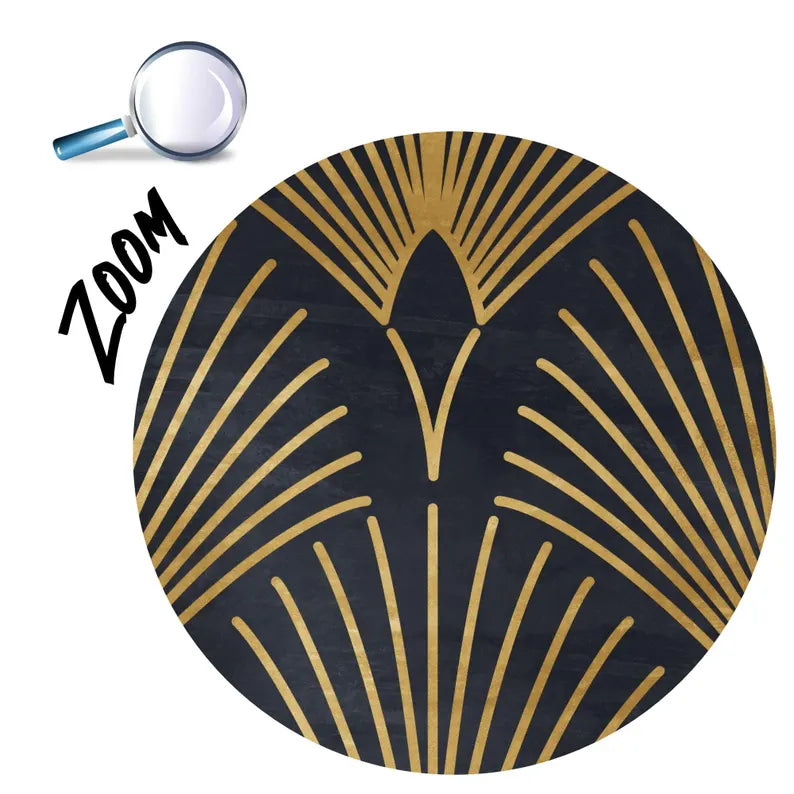 Geometric Art Deco Wallpaper Mural - Peel and Stick Wall Decal