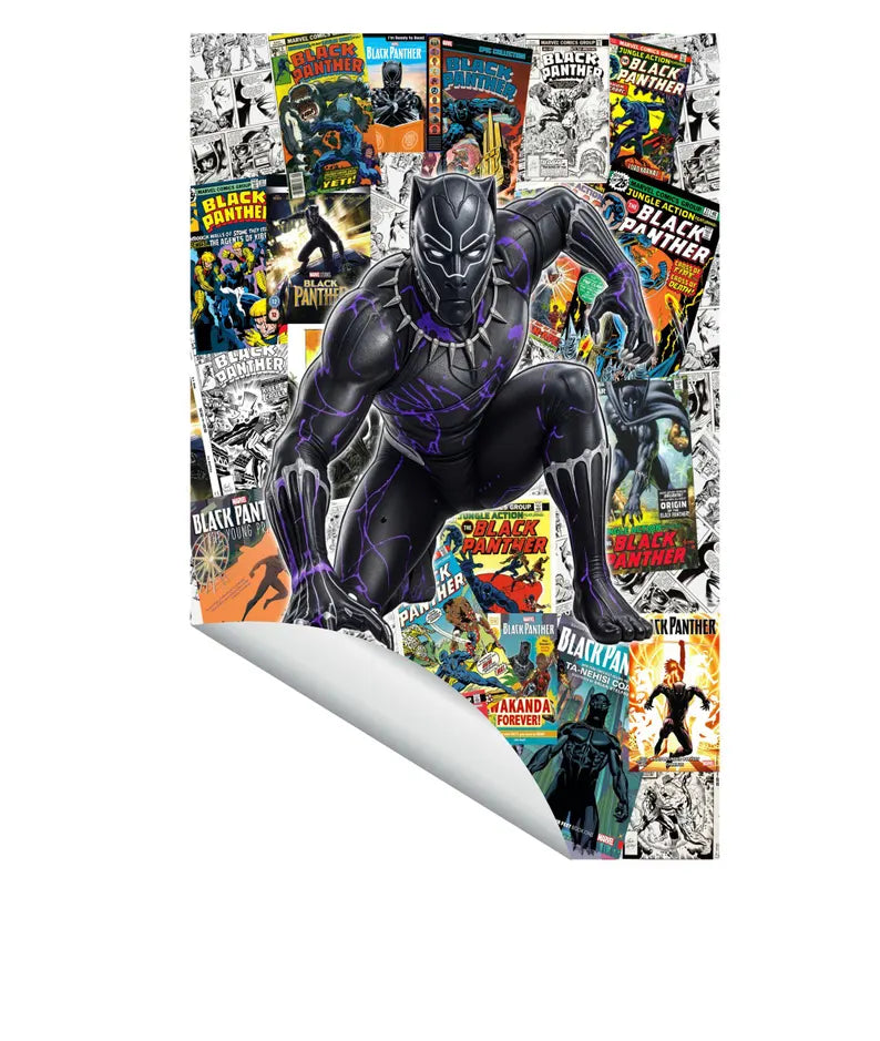 Black Panther Comic Mural, Kids Room Decor