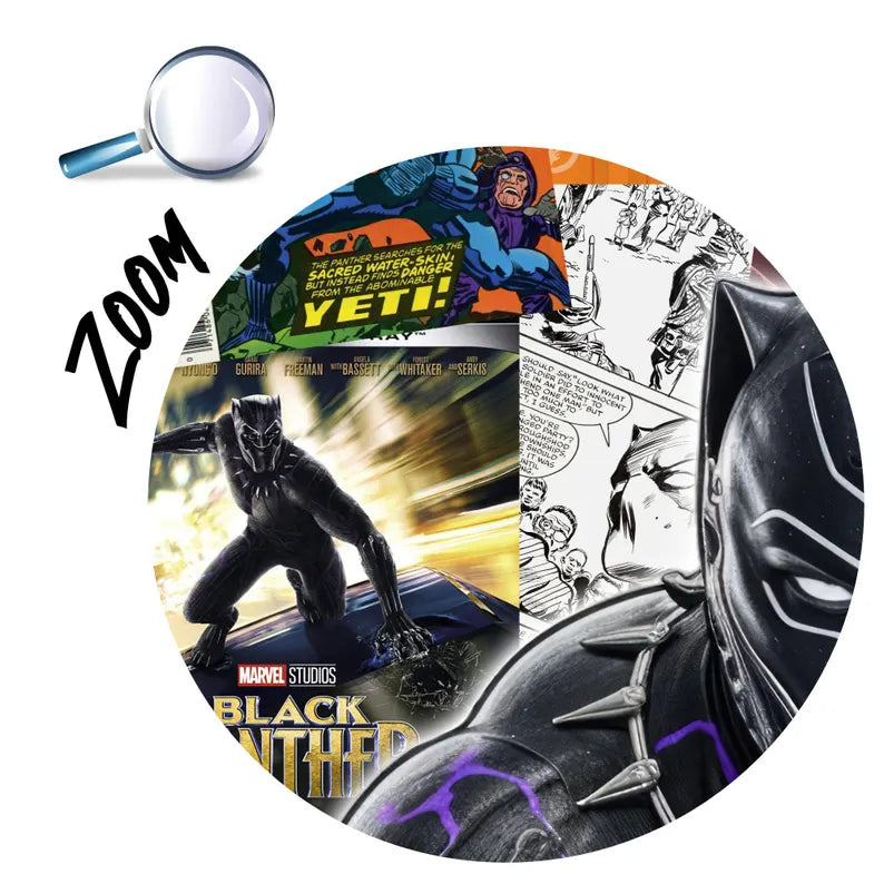 Black Panther Comic Mural, Kids Room Decor