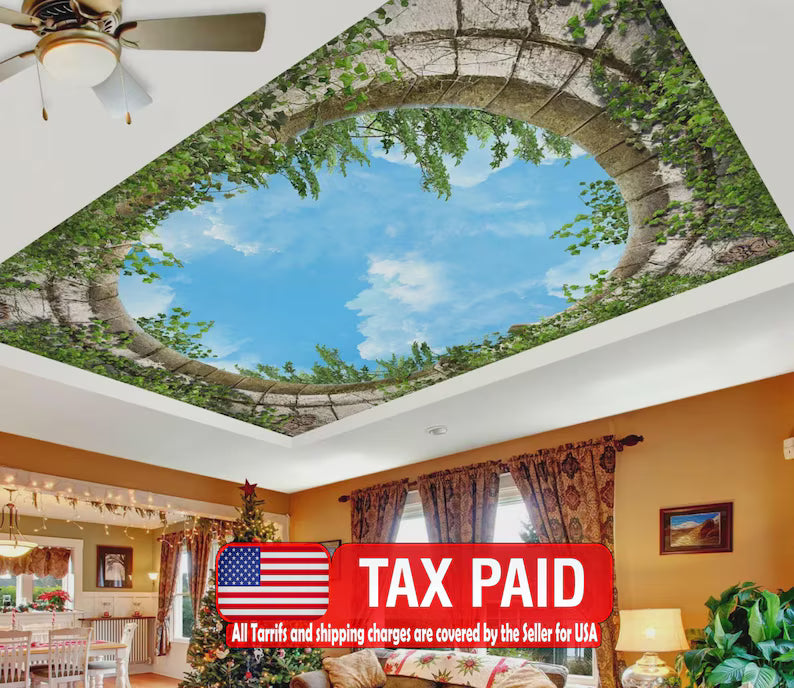 Sky Dream Ancient Arch Wallpaper Mural Art Print