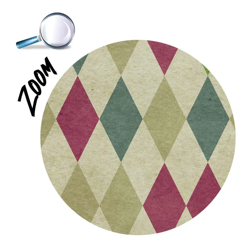 70s Geometric Wallpaper Mural: Retro Diamond Pattern