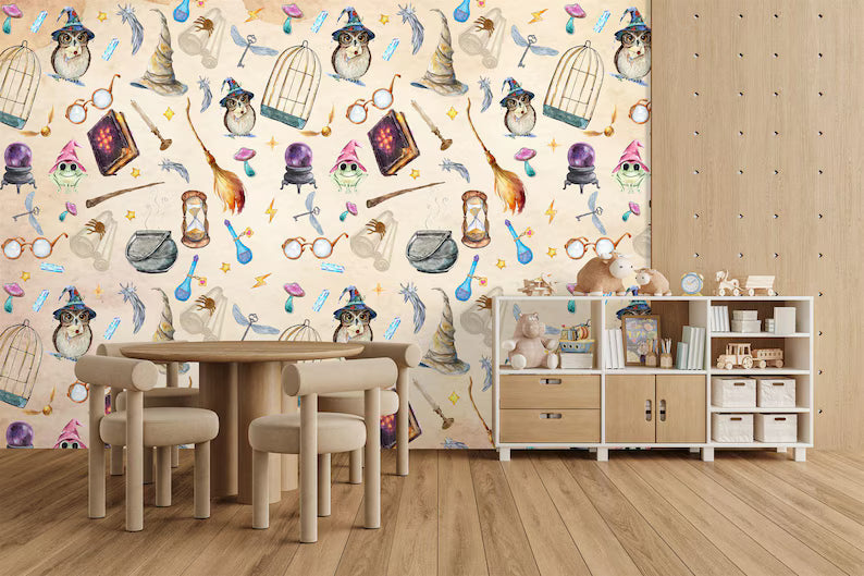 Magic Wizard Wallpaper Mural: Peel and Stick