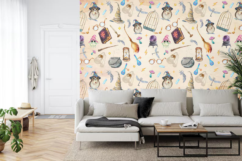 Magic Wizard Wallpaper Mural: Peel and Stick