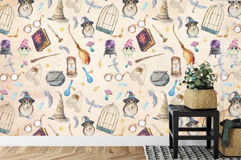 Magic Wizard Wallpaper Mural: Peel and Stick