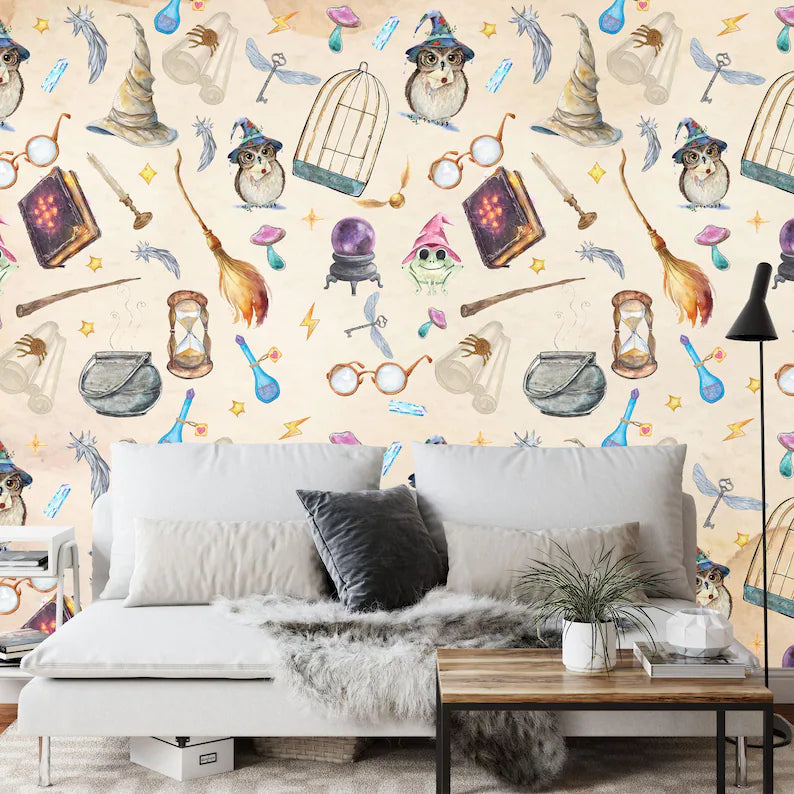 Magic Wizard Wallpaper Mural: Peel and Stick